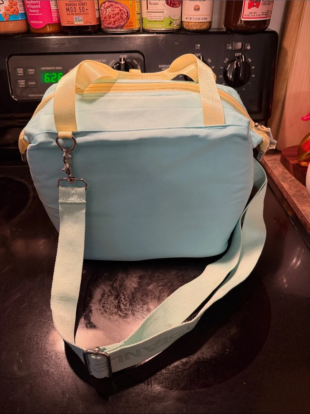 Stanley Light Blue Cooler Bag with Cream Accents